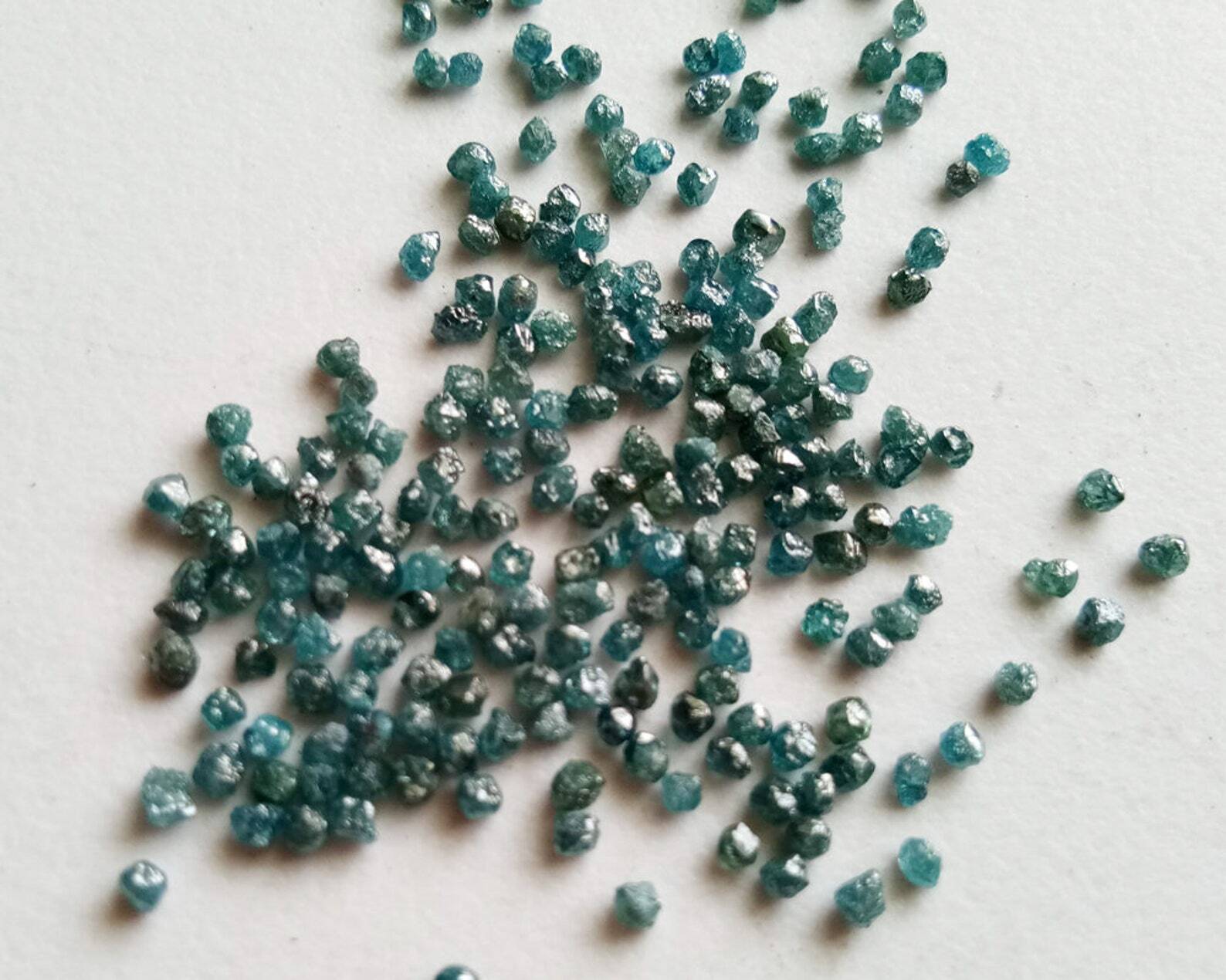 2mm Raw Blue Loose Rough Rondelle Diamond for Jewelry (1 Cts to 5 Cts)