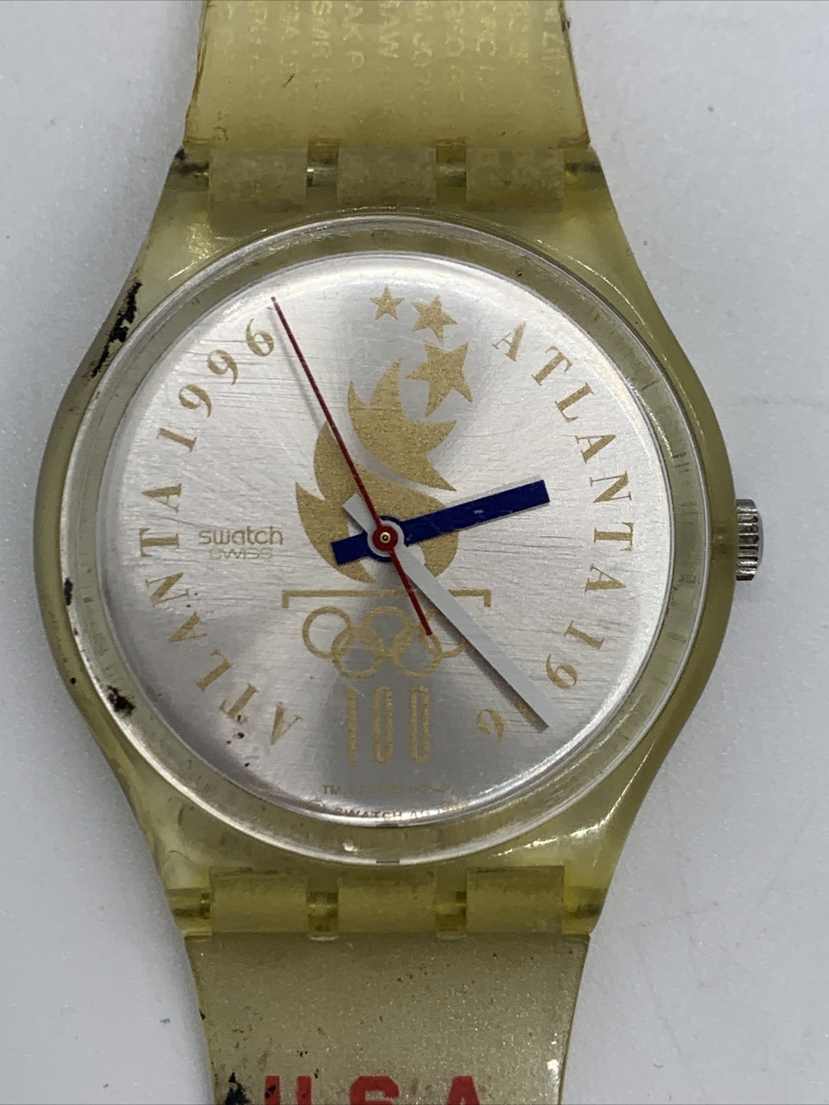 Vintage 1996 Atlanta Olympics USA Team Swatch Watch