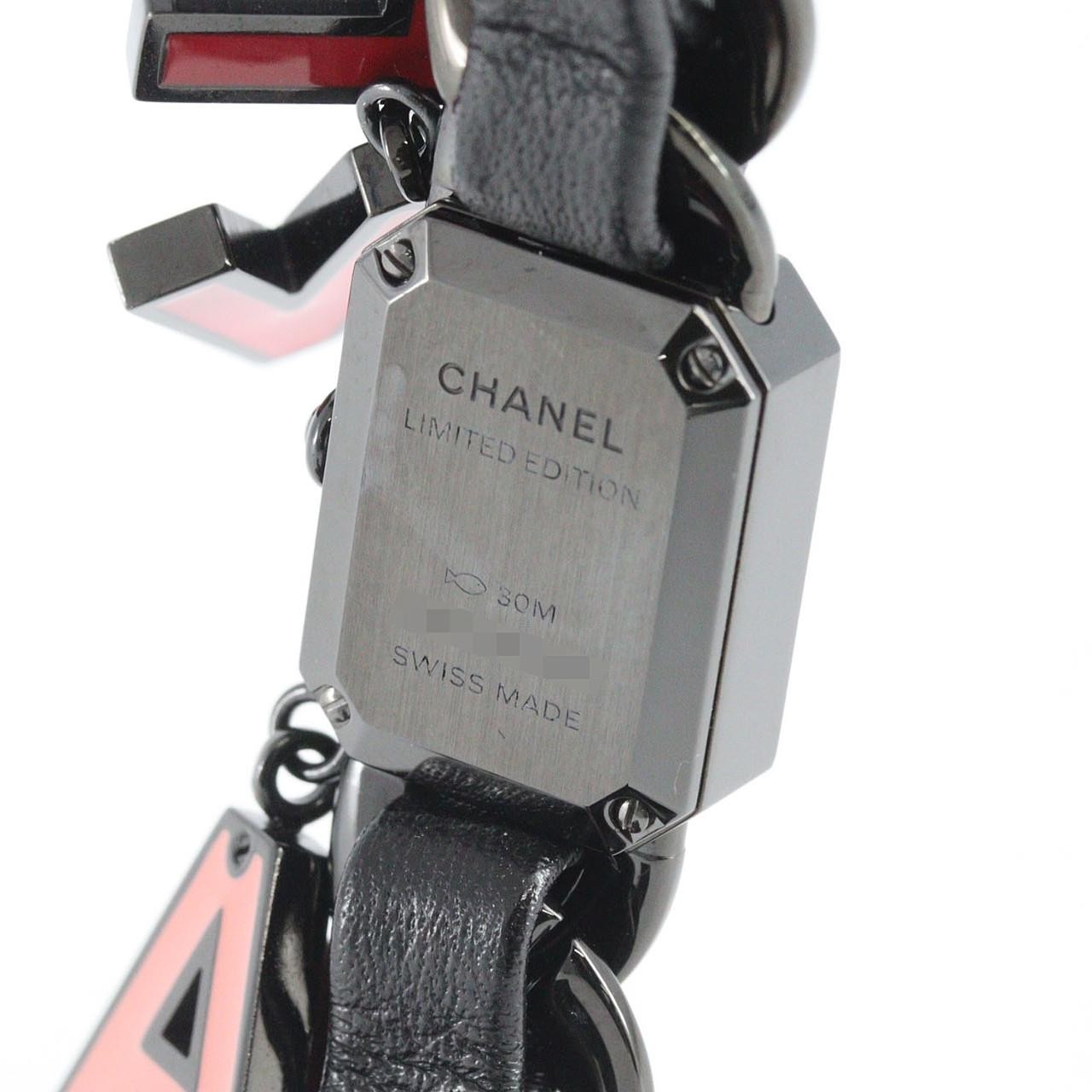 Authentic Chanel Première Charm BLUSH H10330 Stainless Steel Quartz #260-00…