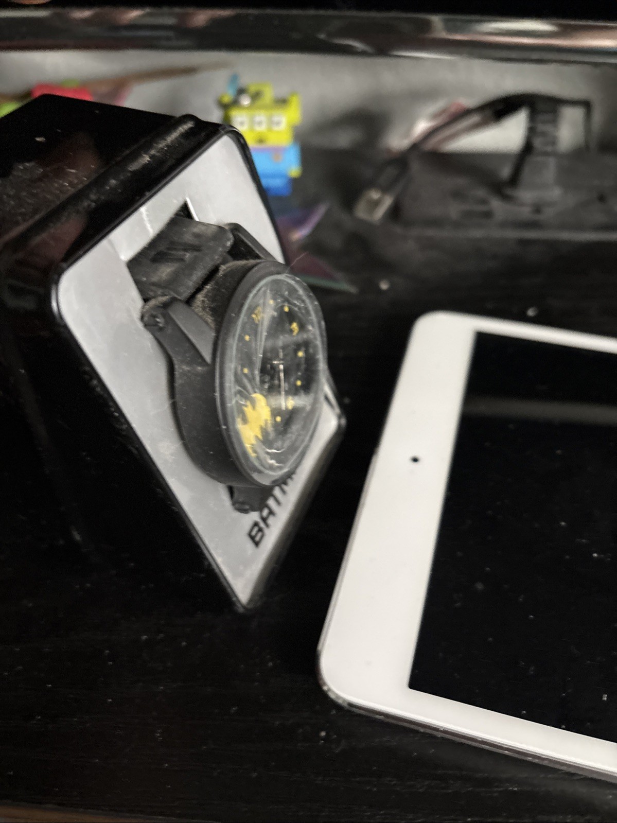 Batman DC Comics Accutime Stainless Steel rubber wrist band