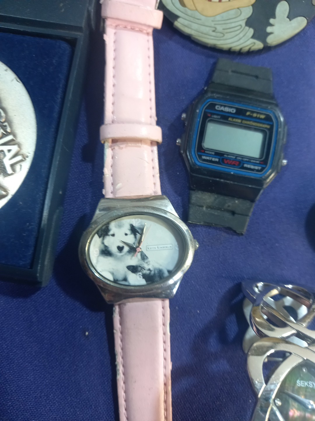 Vintage Tin With Watches Etc Joblot