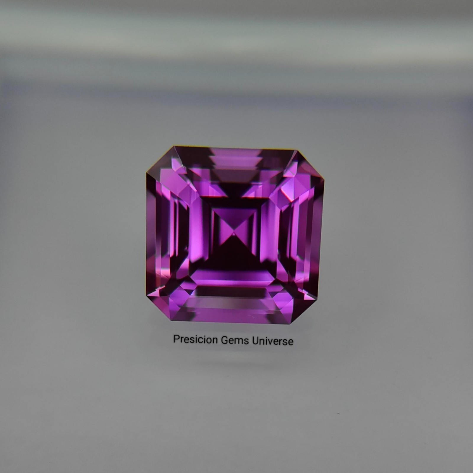 6.20 Ct Precision Cut Lab Bi Color Sapphire, Lab Created Purple Sapphire Gems
