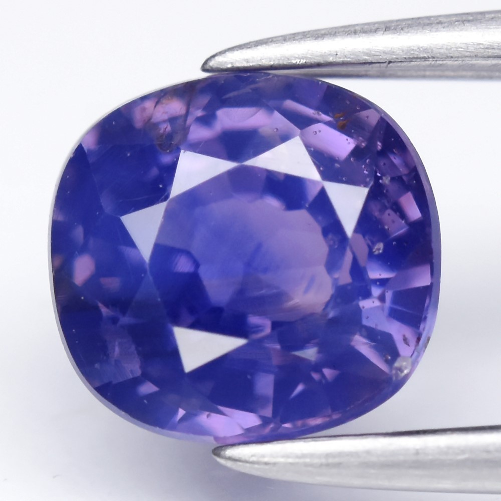 💎 1.11ct Cushion Natural Blue Purple Sapphire – Unheated, Mozambique Gemstone