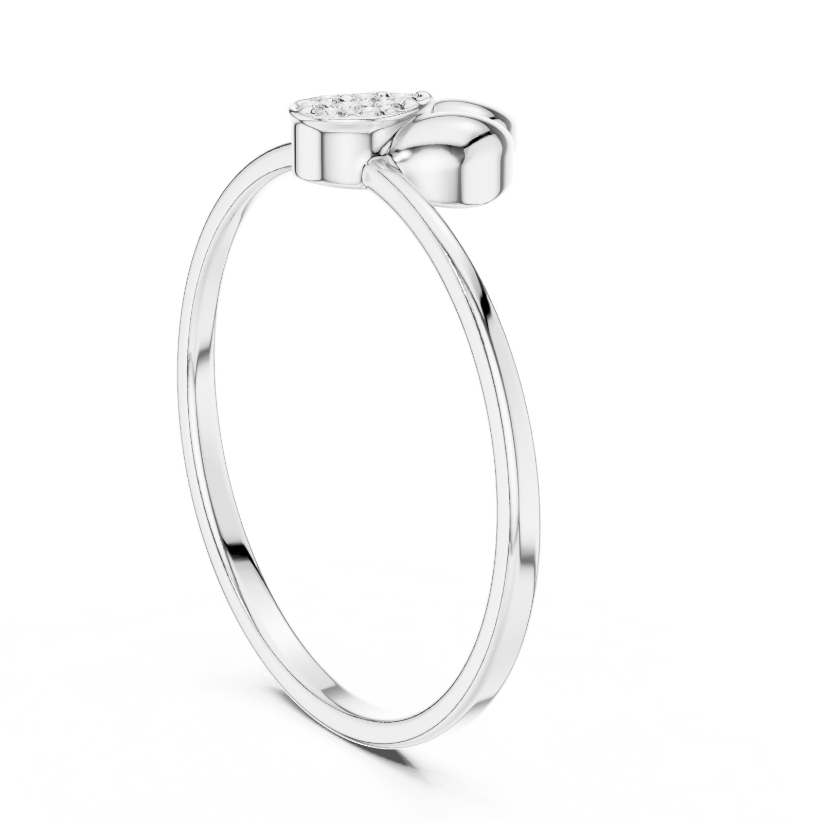 Natural Certified Round Cut Diamond Luxury Designer Style Ring 14K Gold Over