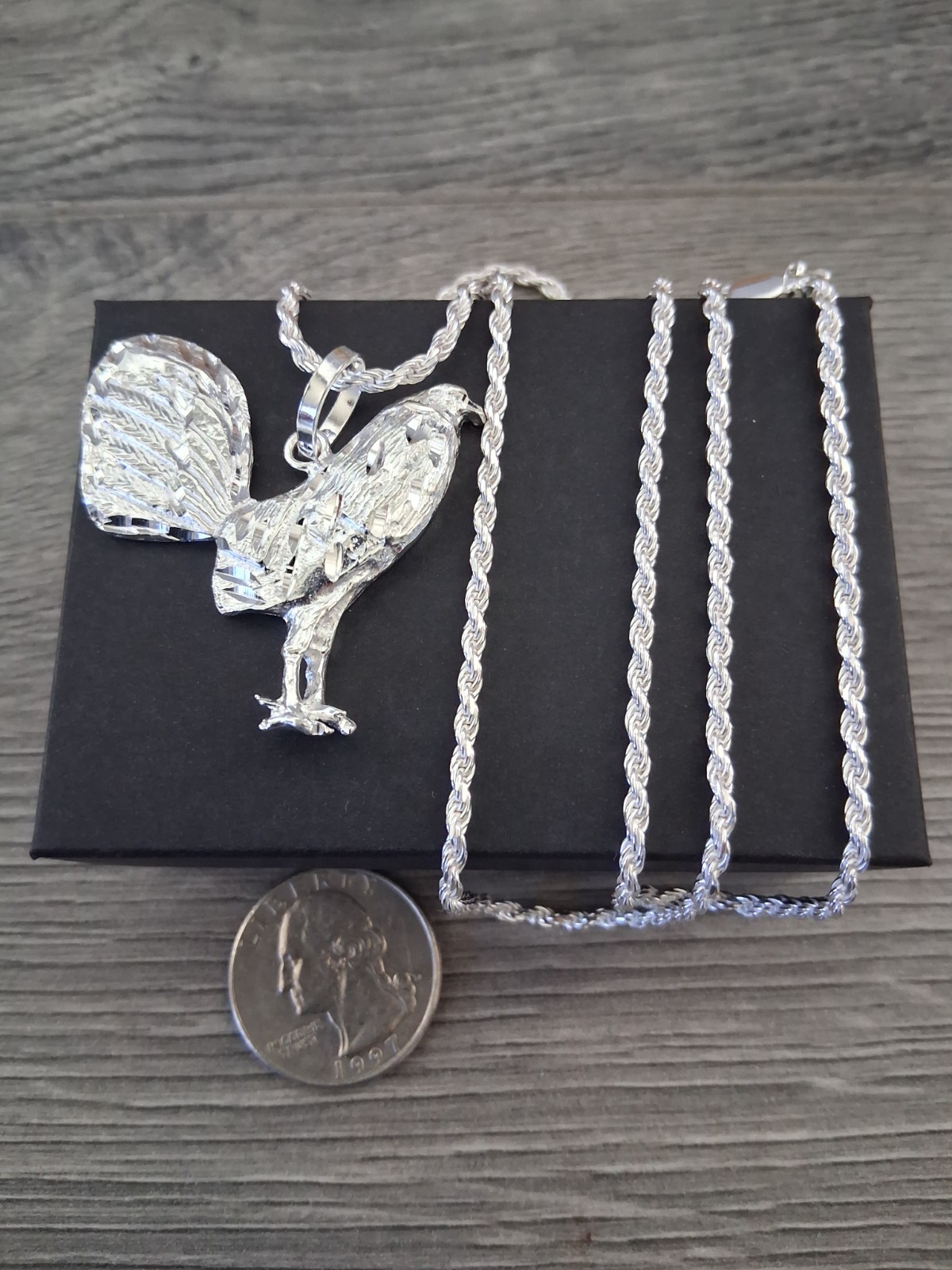 cadena y gallo plata 925 24″ de larga 2.5mm anchor plata marcada