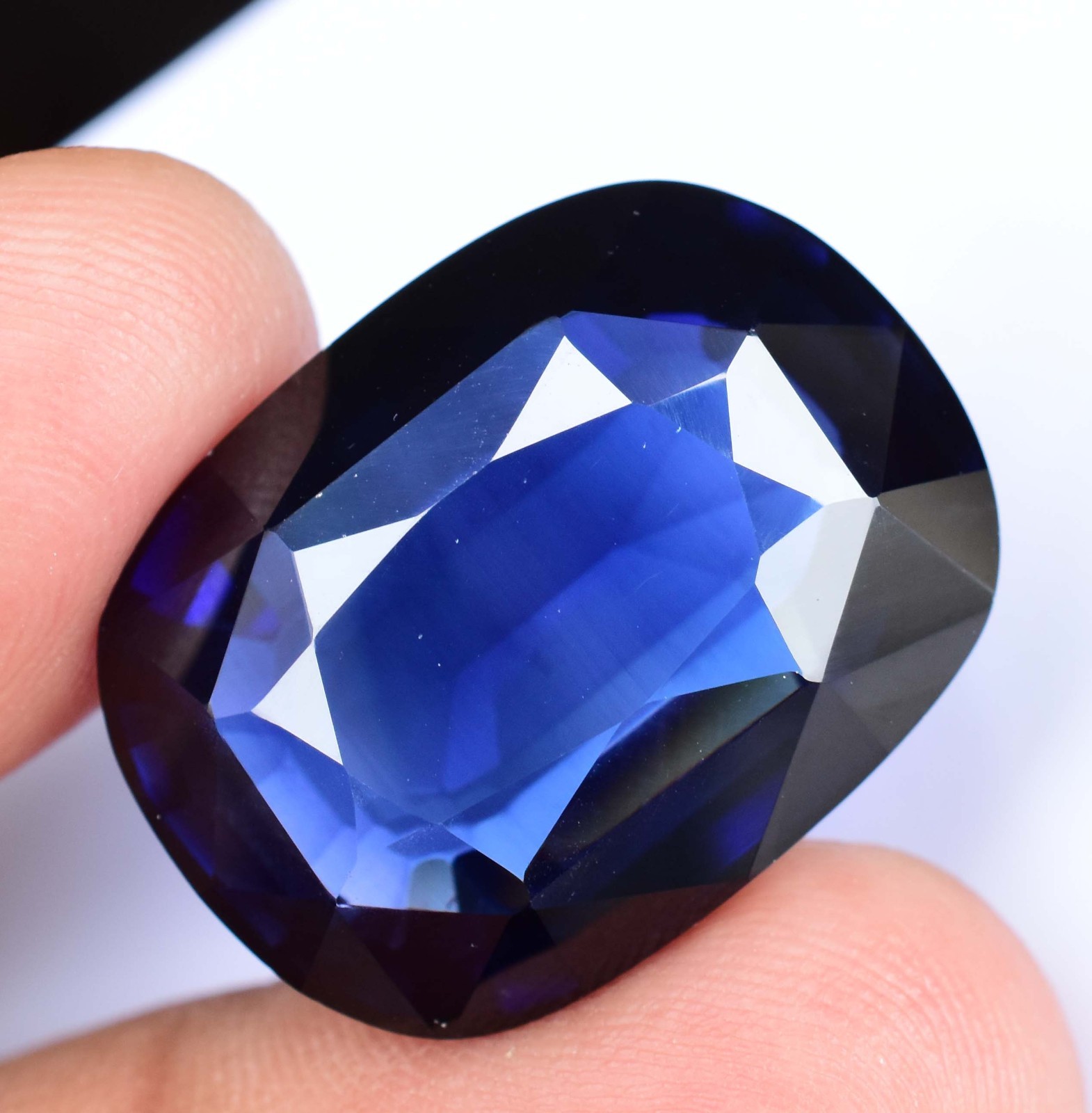 51.70 Ct Natural Kashmiri Blue Sapphire Stunning Certified Cushion Cut Gemstone