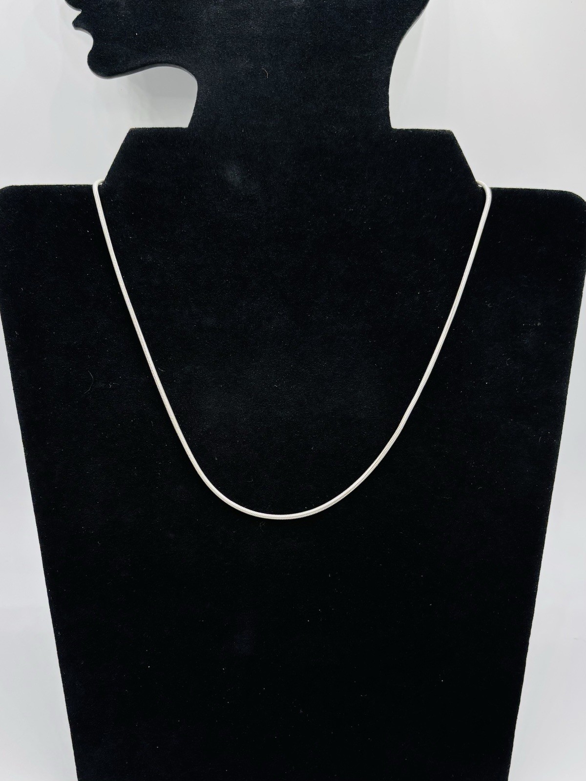 Esprit Vintage 925 Silver Snake Chain Necklace 1.5mm Sterling Silver 16.5”