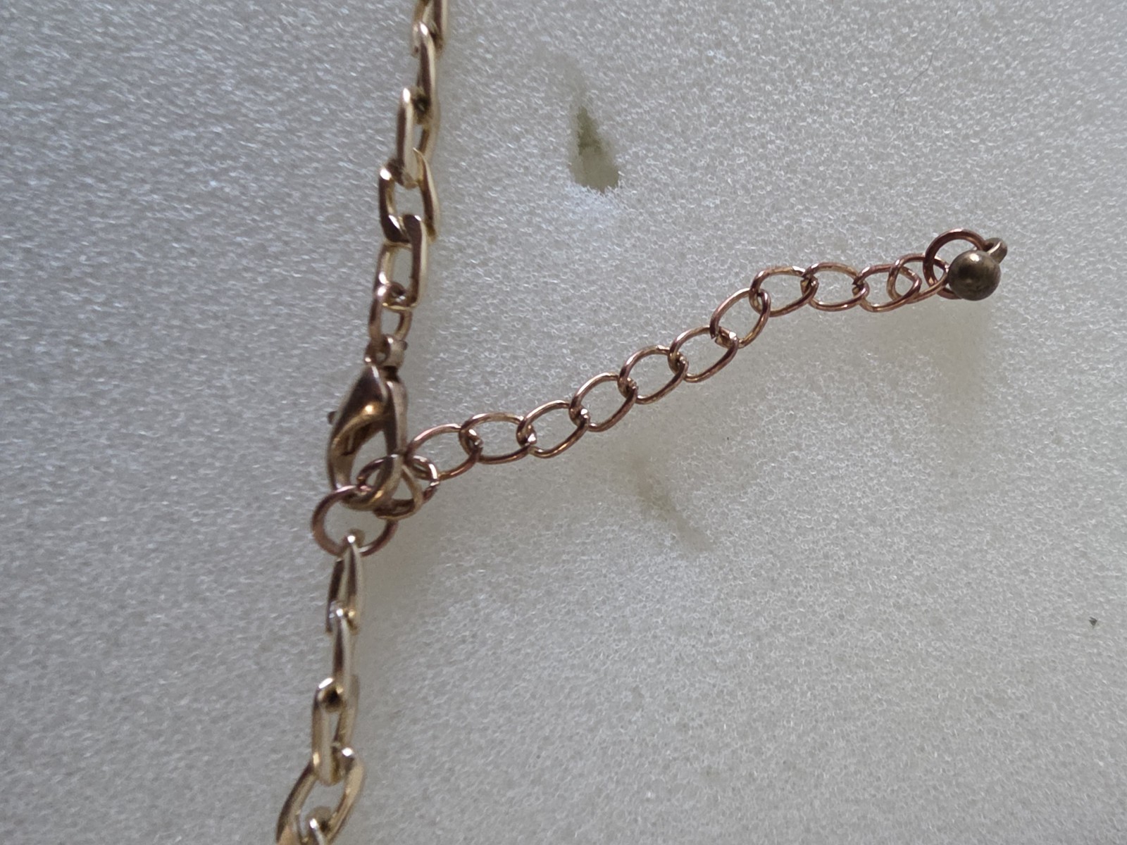 Gold Tone Figaro Chain Necklace Rectangle Etched Pendant Adjustable Lobster
