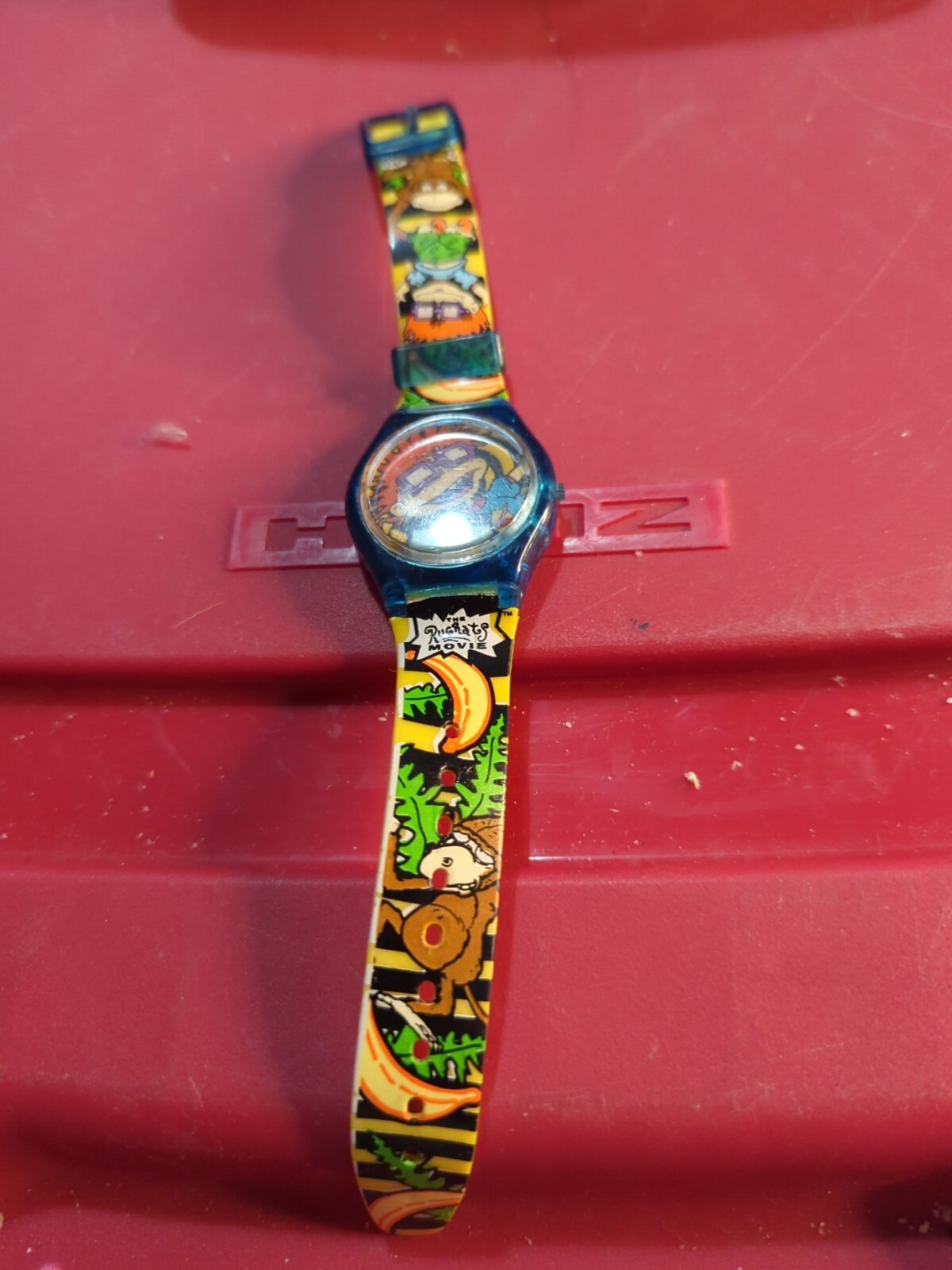 Nickelodeon Rugrats Digital Watch Unisex Kids Blue Rubber Band 90s Chucky