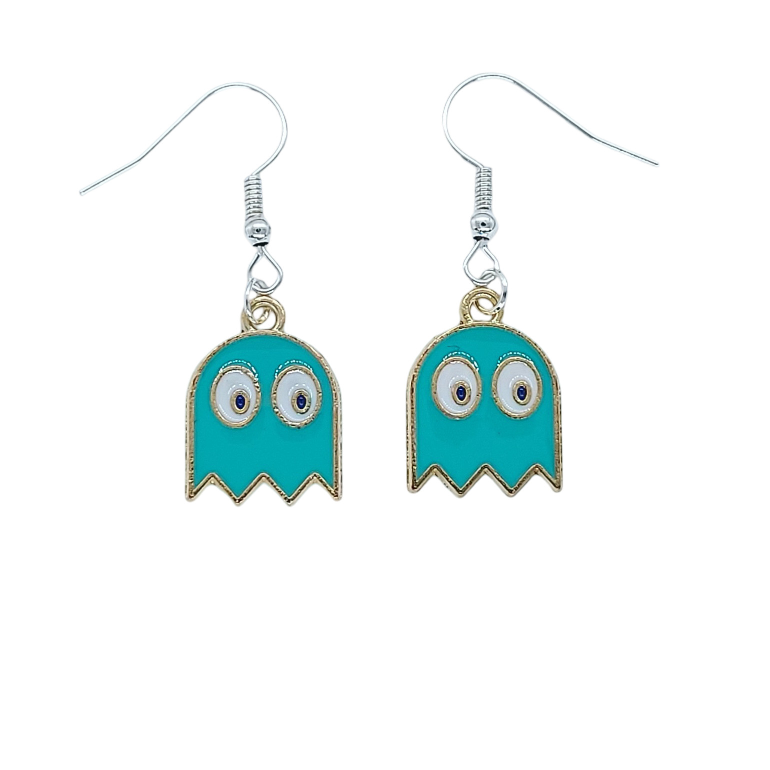 USA Seller Pacman Ghost Zinc Alloy Cute Earrings Necklace Jewelry NEW