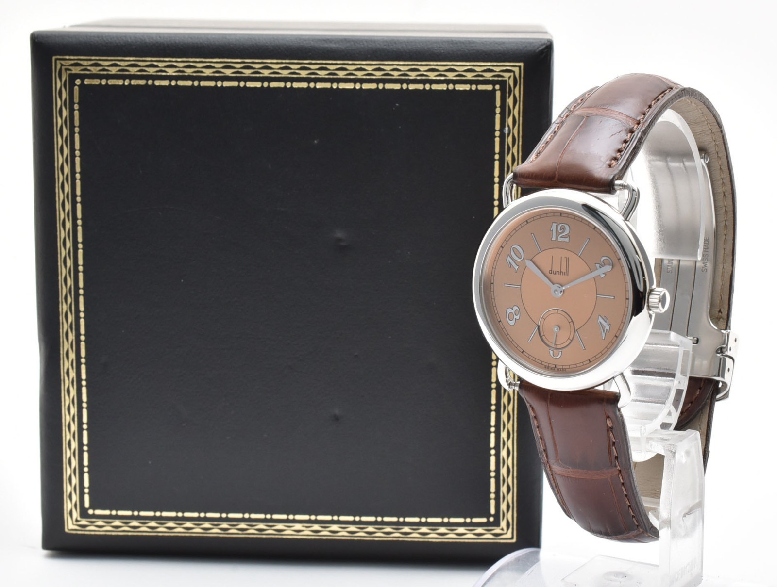 [Near MINT w/ Box] DUNHILL Centenary 100th Anniversary 33mm Quartz Men’s Watch