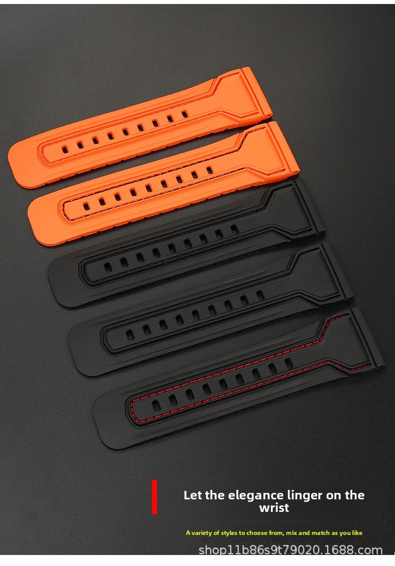 Silicone Watch Strap 28mm Mens Replacement Soft Band for SevenFriday P1 M2 S2