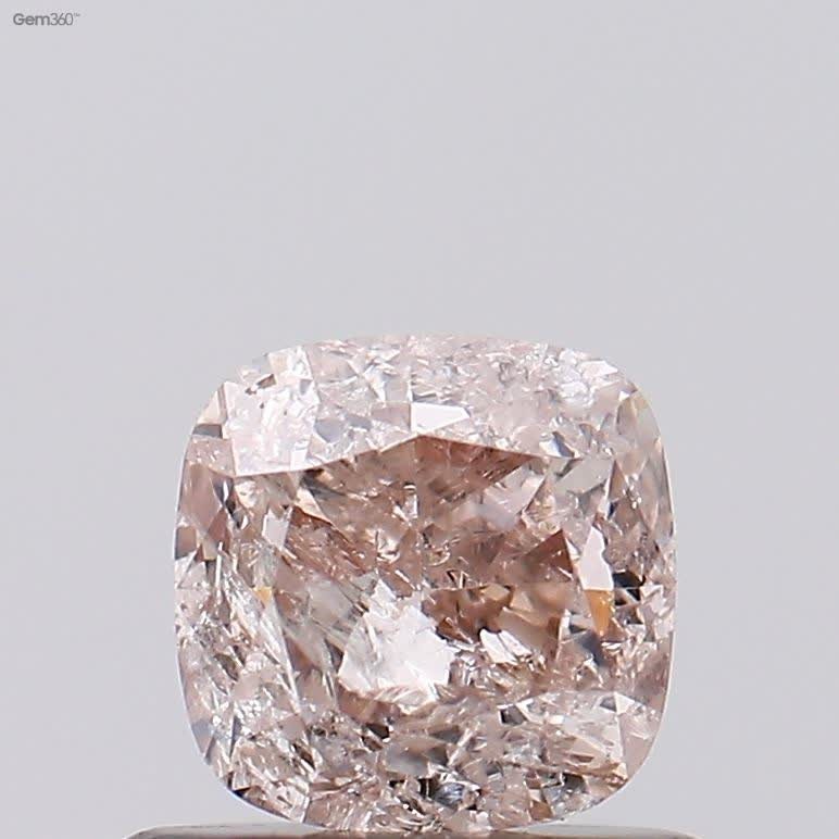 0.80 CT Very Light Brown Color Cushion Shape Diamond | Engagement Ring