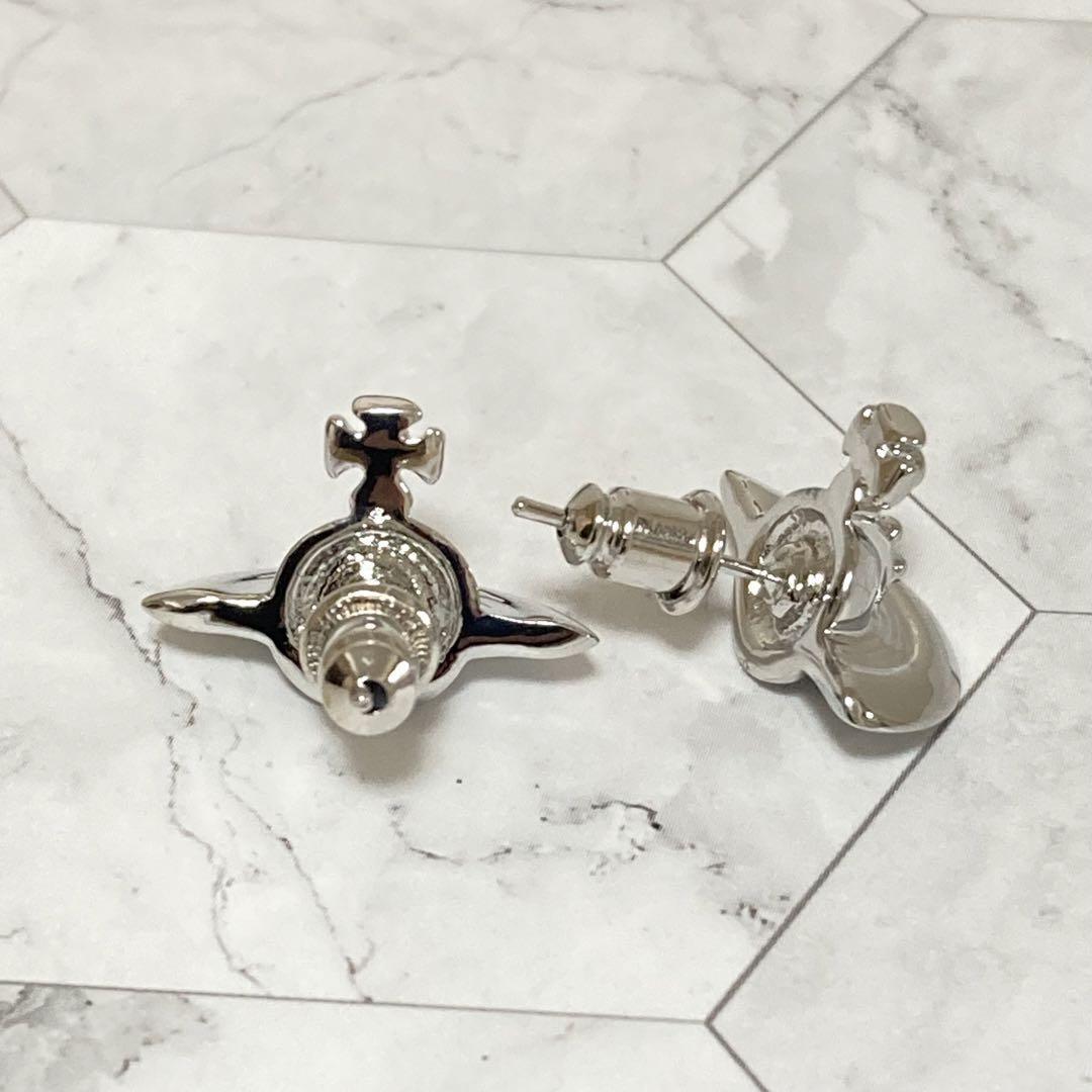 Vivienne Westwood Earrings Pierce Solid Orb Silver 1.8cm w/drawstring [E2658