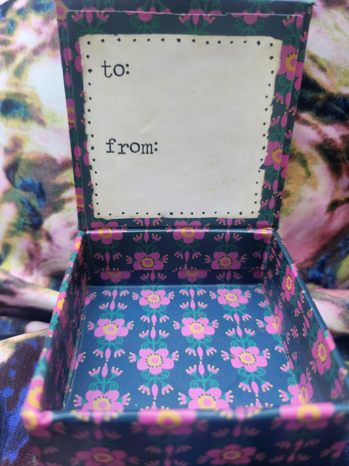 Natural Life Gift Box with Silver Accent Saying On Front New Never Used