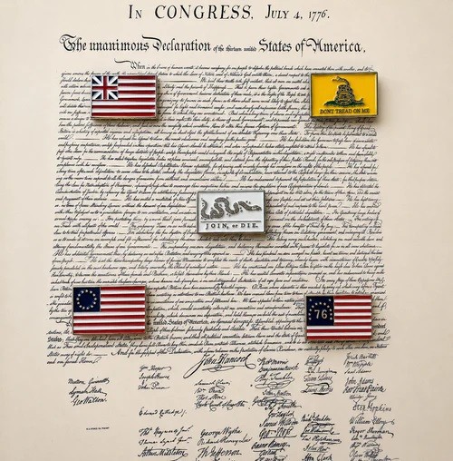 The Ultimate American Colonial Flags Pin Collection | 5 Cloisonne Pins