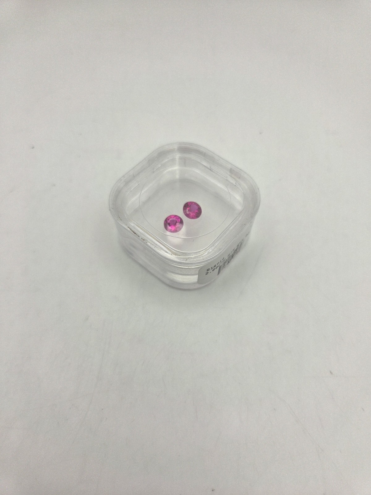 Pair of Faceted Lab Created Ruby 2.ctw Min 6mm