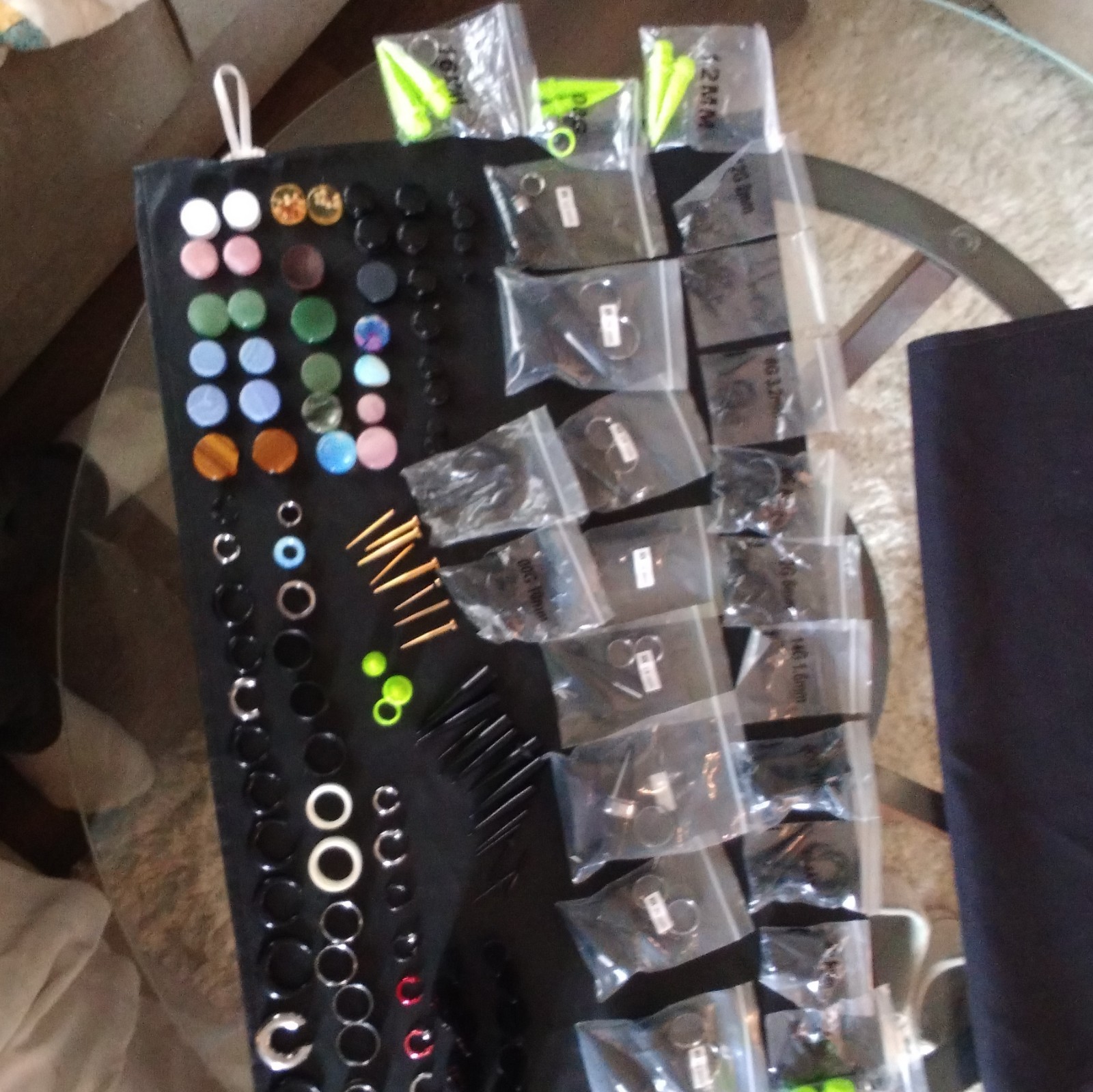 Mixed Lot Ear Plugs Tunnels Tapers Rings, Screw, Acrylic/Stainless, 10-24mm