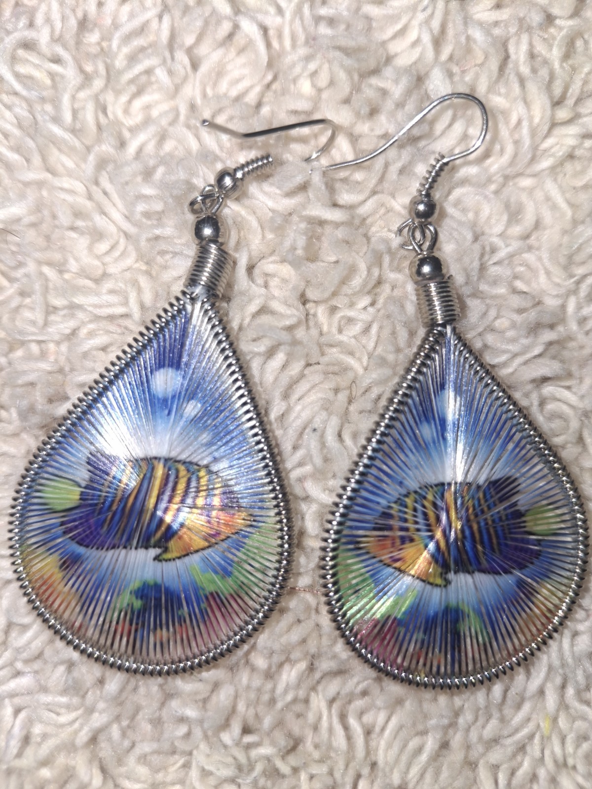 New Blue Fish Earrings for women – 1 Pair