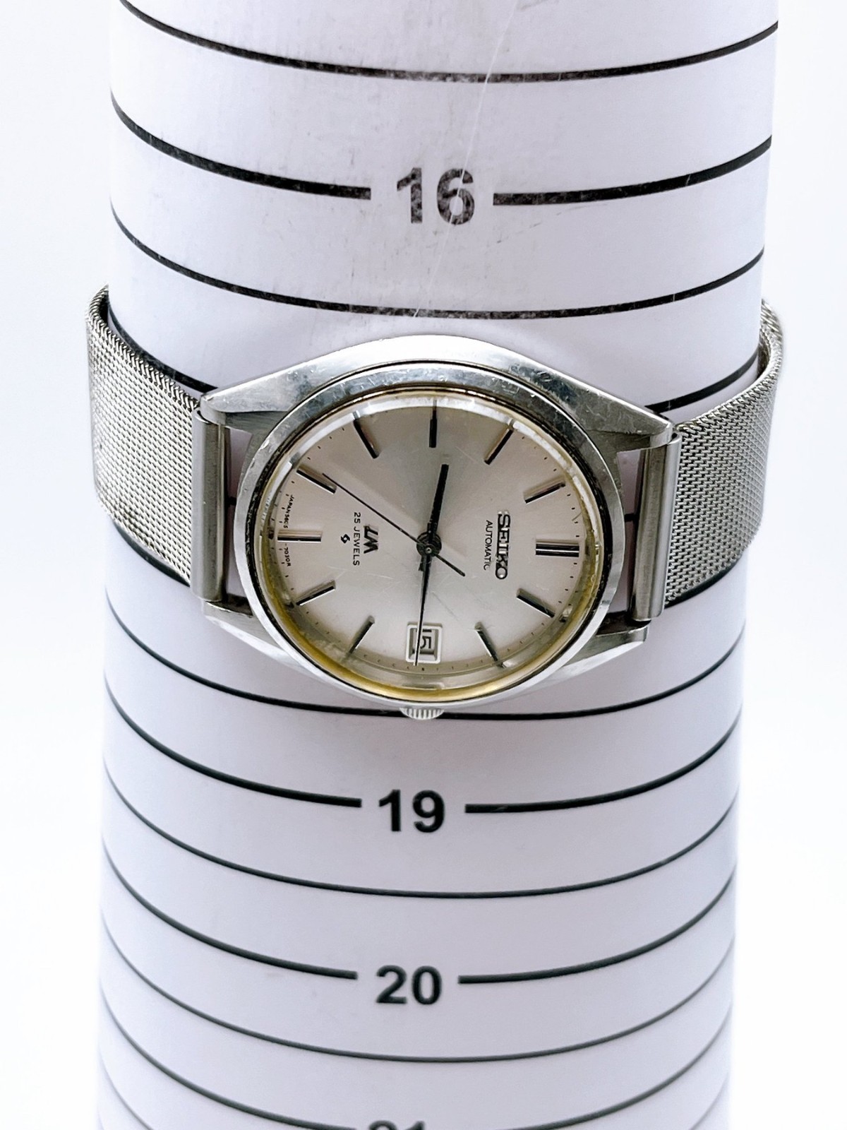 Vintage 1971 Seiko Lord Matic LM 5605-7050 25J Automatic Silver Dial