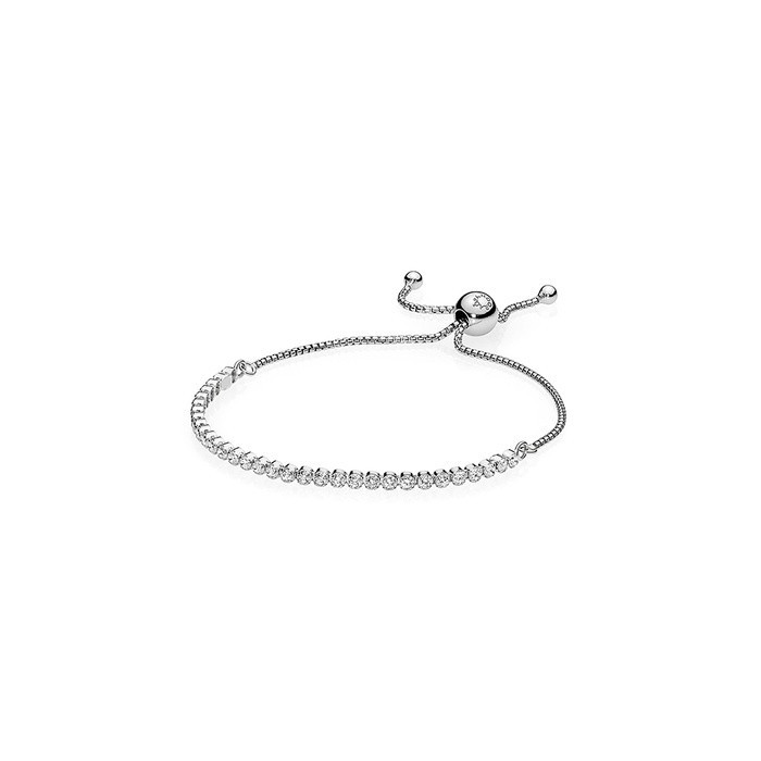 Pandora Sparkling Slider Tennis Bracelet – 599375C01-2 – 8 1/4″ New With Defects