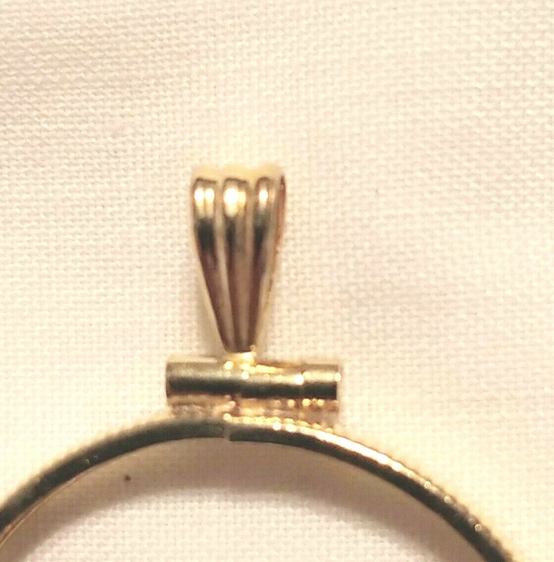 Fuller Findings Vintage Yellow Gold Filled Quarter Bezel Pendant set of two (2)
