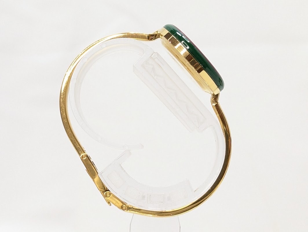 GUCCI Change Bezel 11/12.2 Watch Quartz Gold BOXED Women’s Working Authentic