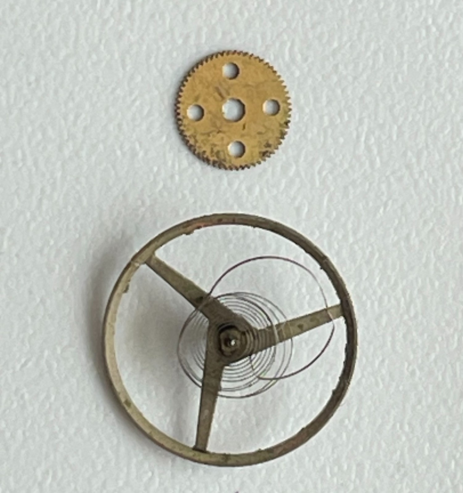 Vintage Bulova Dual Day Automatic Watch Movement N7 Parts Repair 35.6mm Case