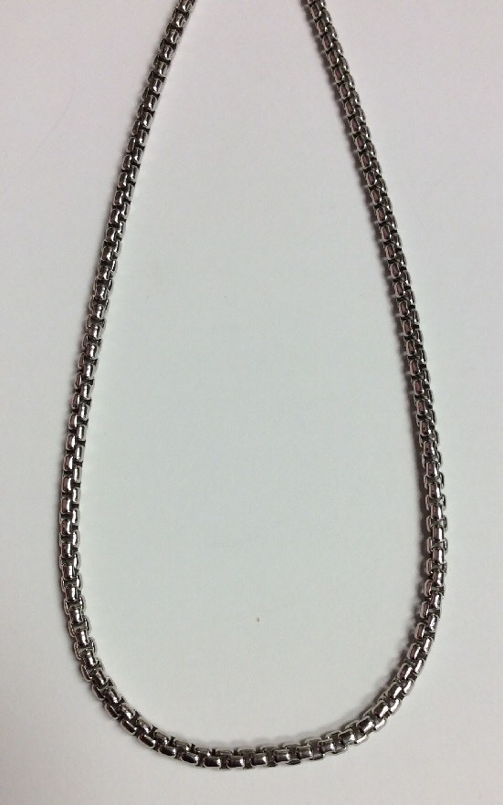 REAL STERLING SILVER Anchor Link Design Long 30″ NECKLACE Made In Italy 43.3g