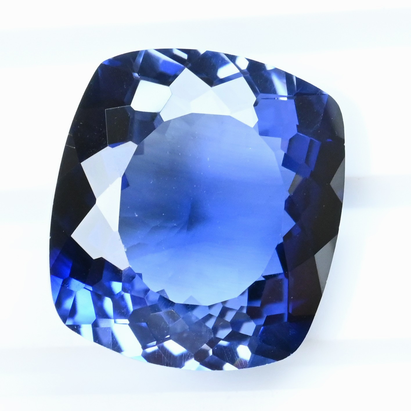 Natural Montana Yogo Sapphire 36.05 Ct Cushion Certified FLAWLESS Loose Gemstone