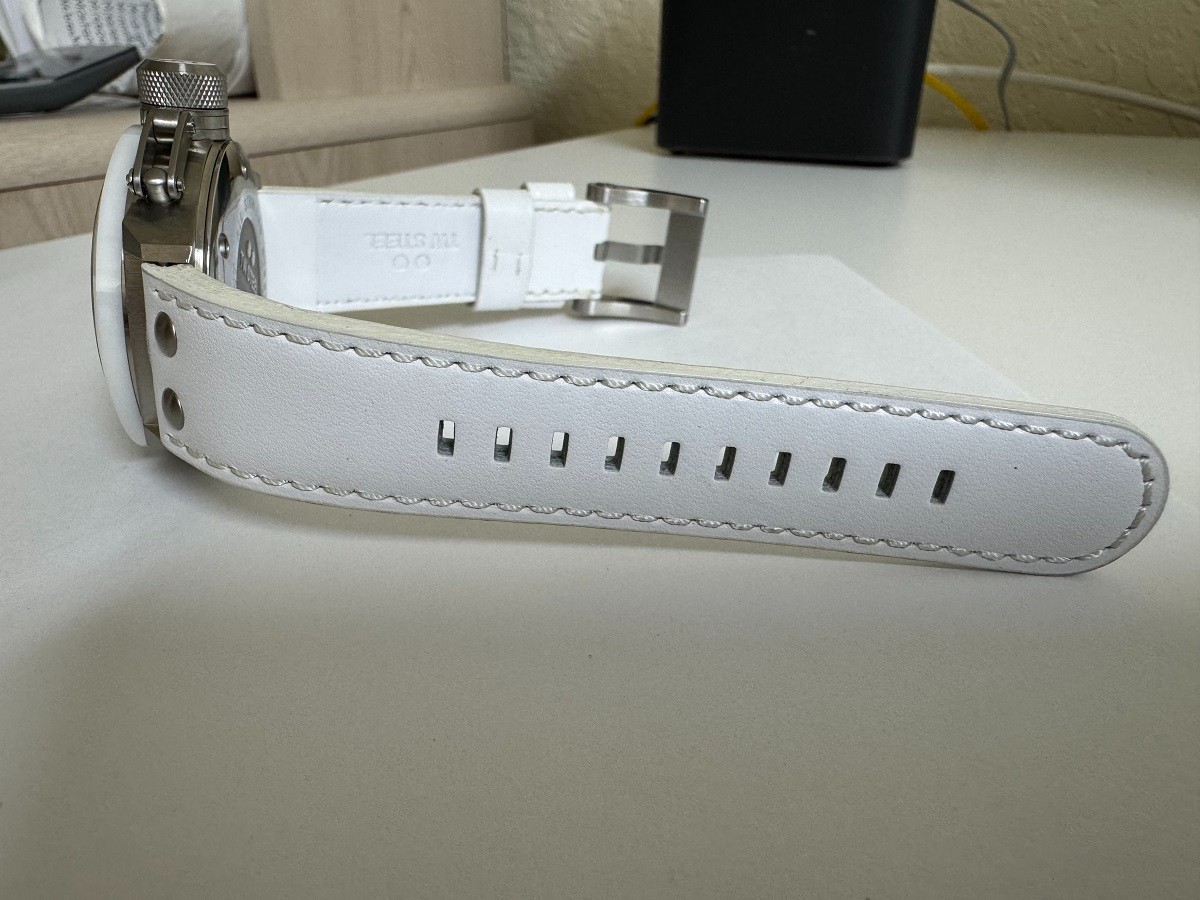 TW Steel CEO Canteen Day/DATE White MOP Dial Watch 46mm