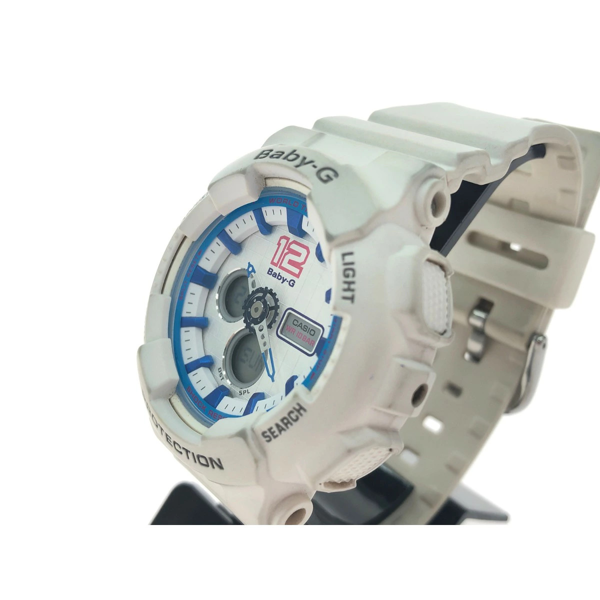 CASIO Ladies Wristwatch Quartz Baby G PROTECTION BA 120 7BJF White B Rank