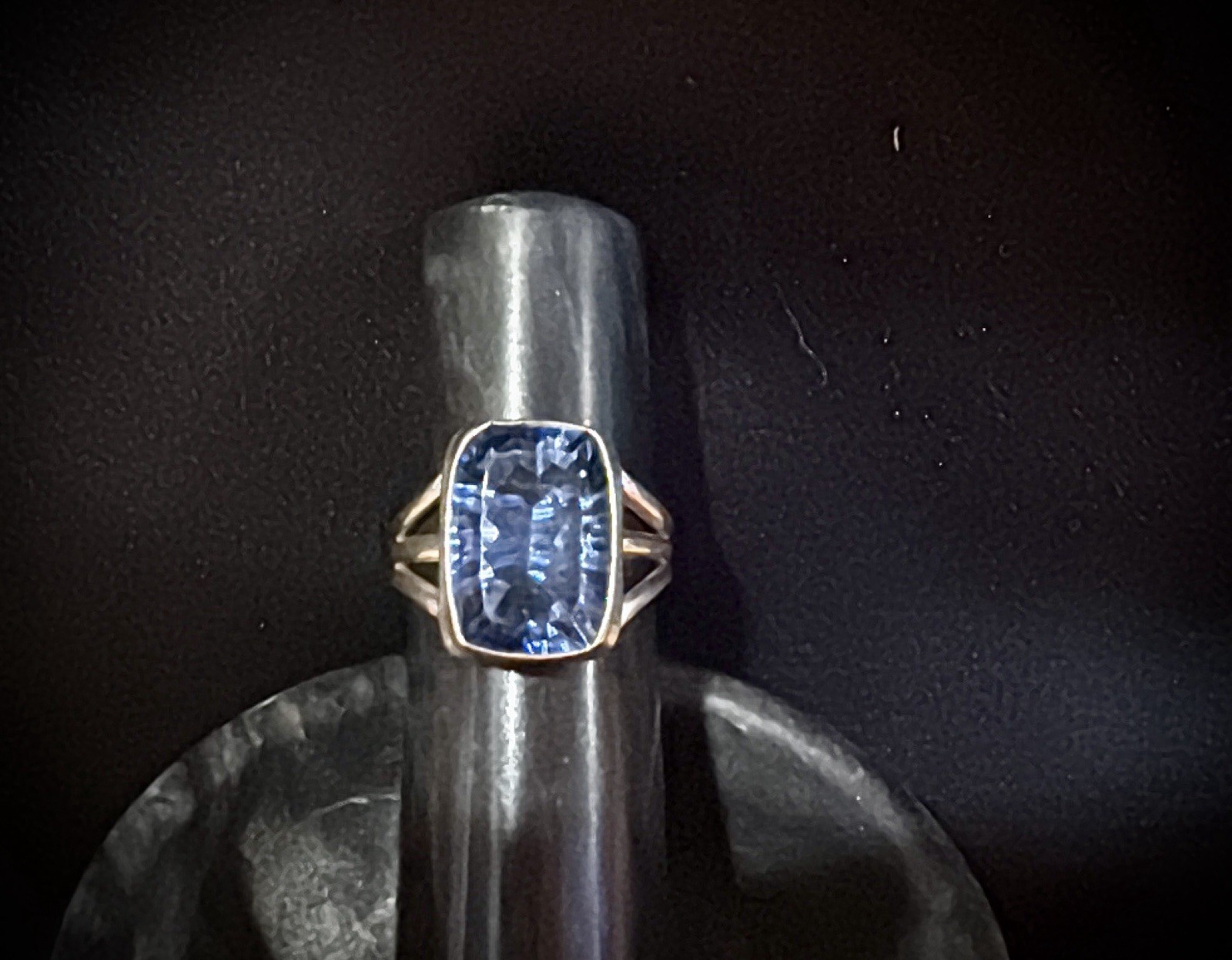 Sterling Silver Fantasy Cut Fluorite Gemstone Ring Size 6