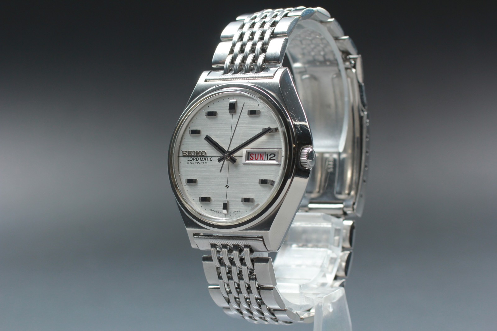 SEIKO LORD MATIC LM 5606-7010 Day/Date Automatic Men’s Vintage Watch From JAPAN