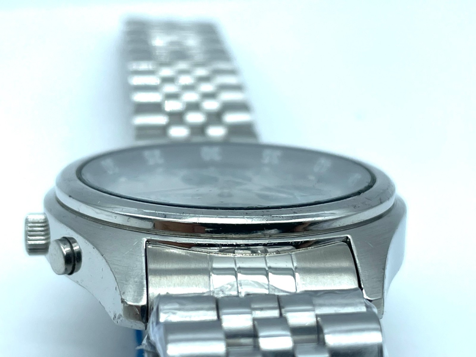 SEIKO Men’s Chronograph Watch Panda White Dial Quartz V657-7100 New Band
