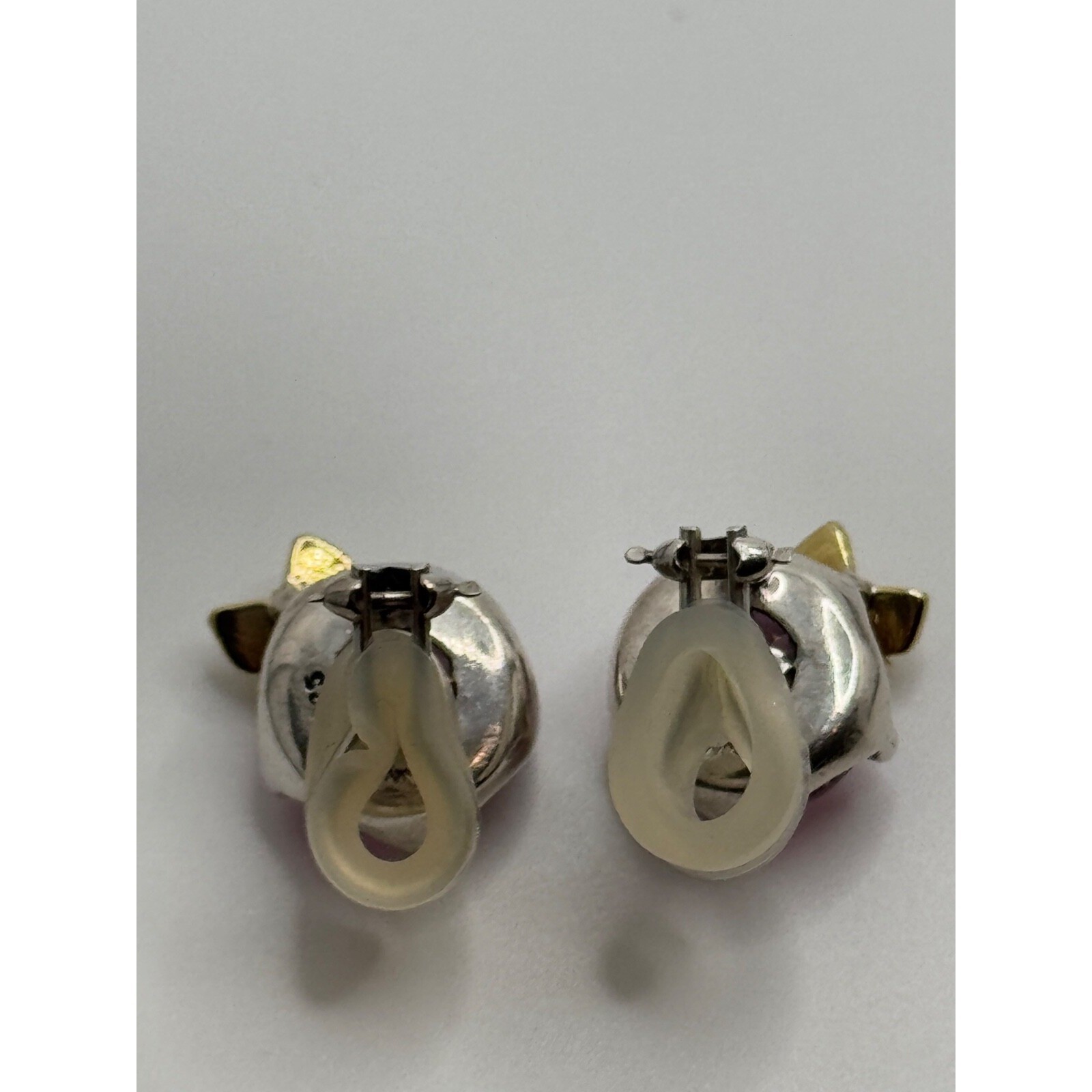 Saint by Sarah Jane Dancing Butterfly Sterling Silver & 18k Accent Clip Earrings
