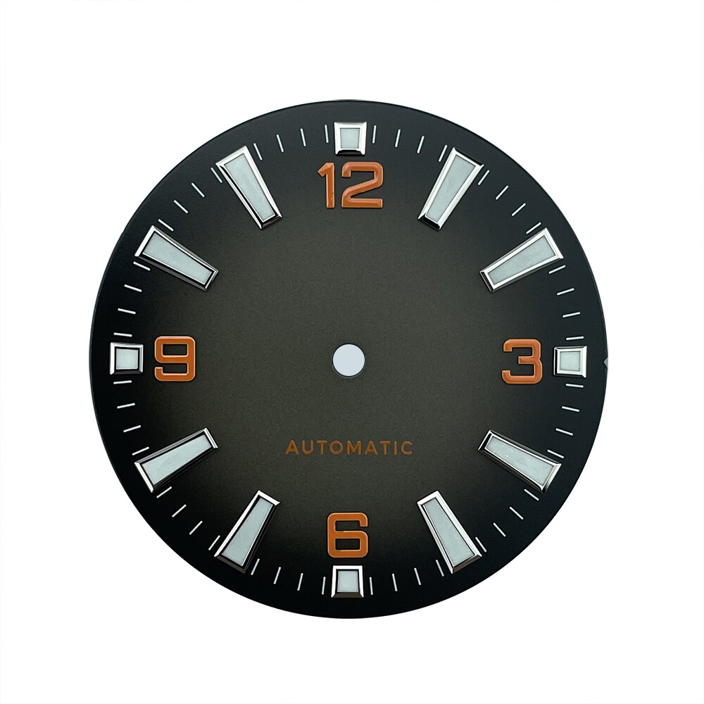 33mm Sterile Watch Dial Fit Nh38a Nh35a No Date Seamaster 600 Style Blue Lume