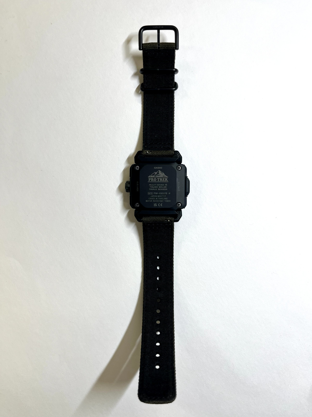 CASIO PRO TREK PRW-6900YB-3JF CORDURA Band Radio Solar Analog Digital Watch Jpn