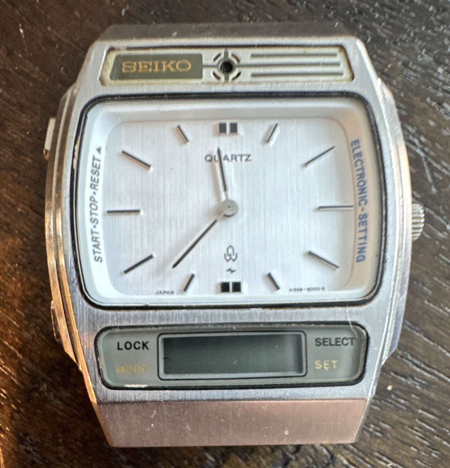 Seiko H359-5000 Vintage Quartz Analog/Digital Stainless Steel – Parts Only