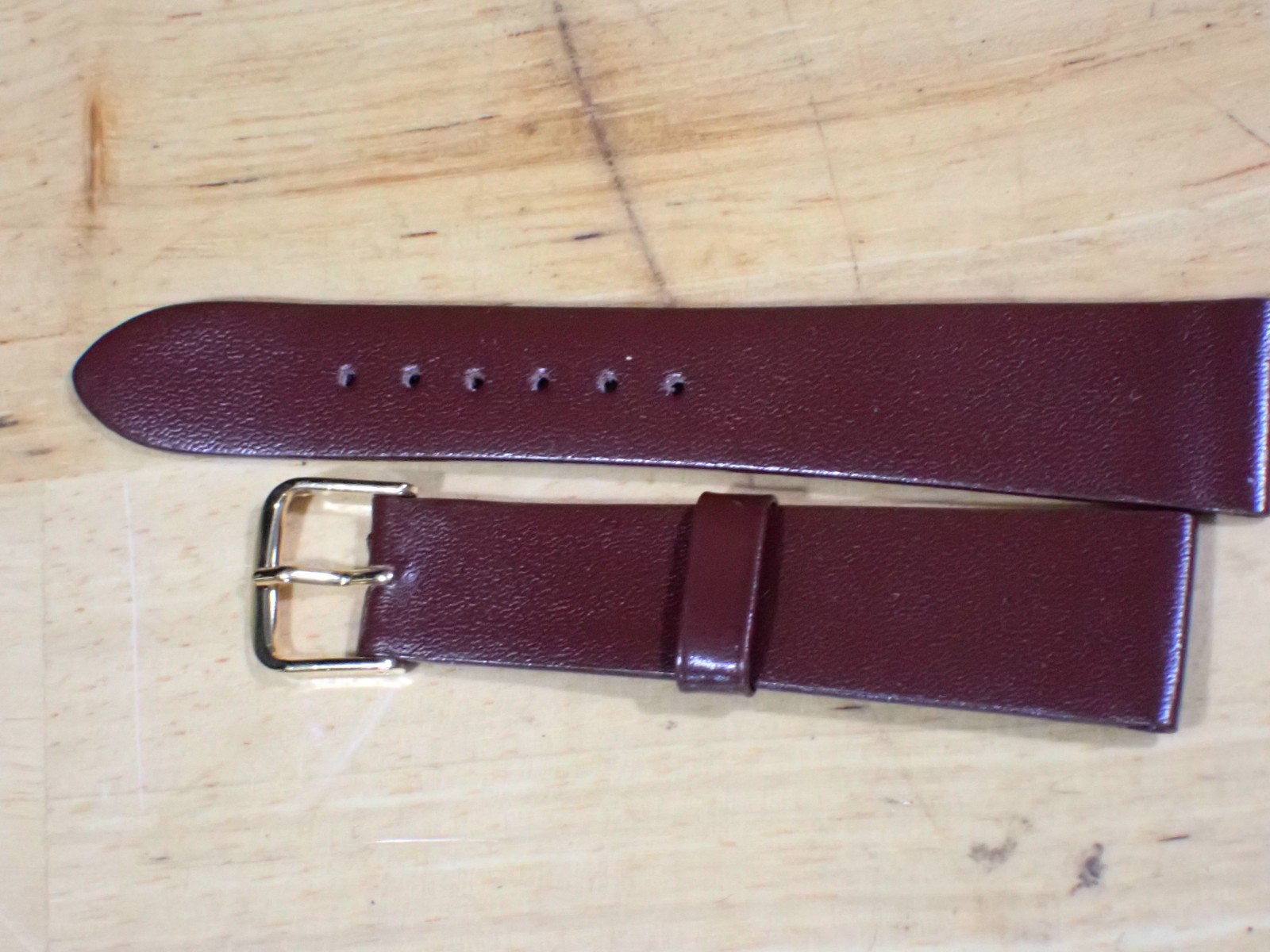 Speidel Flat Brown Genuine Calf Men’s Watch Band 19 mm ends up to 6 3/4″ USA