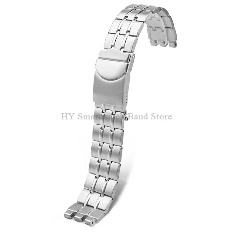 19 21mm Stainless Steel Watch Band Strap For Swatch Bracelet + Folding Buckle