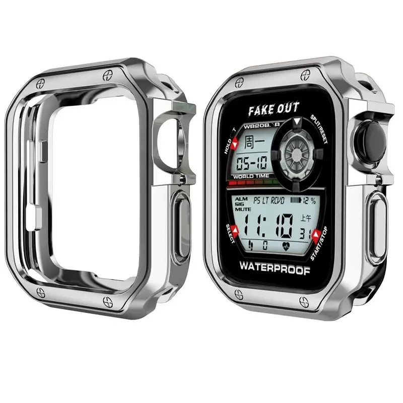 Metal Band+TPU Case For iWatch Ultra 3 Series 11 10 9 8 SE 38-49mm Kit Accessory