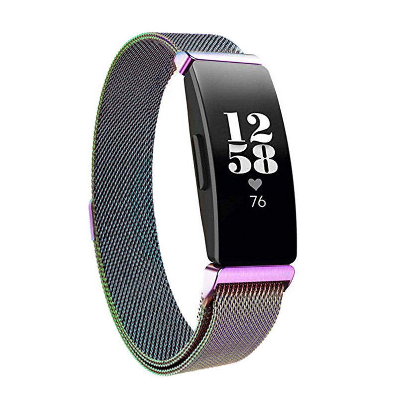 For Fitbit Inspire/Inspire 2 Metal Milanese Magnetic Loop Stainless Steel Band