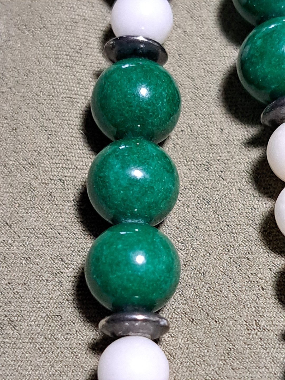 Vintage Mid 20th Century Gemstone 32″ Necklace