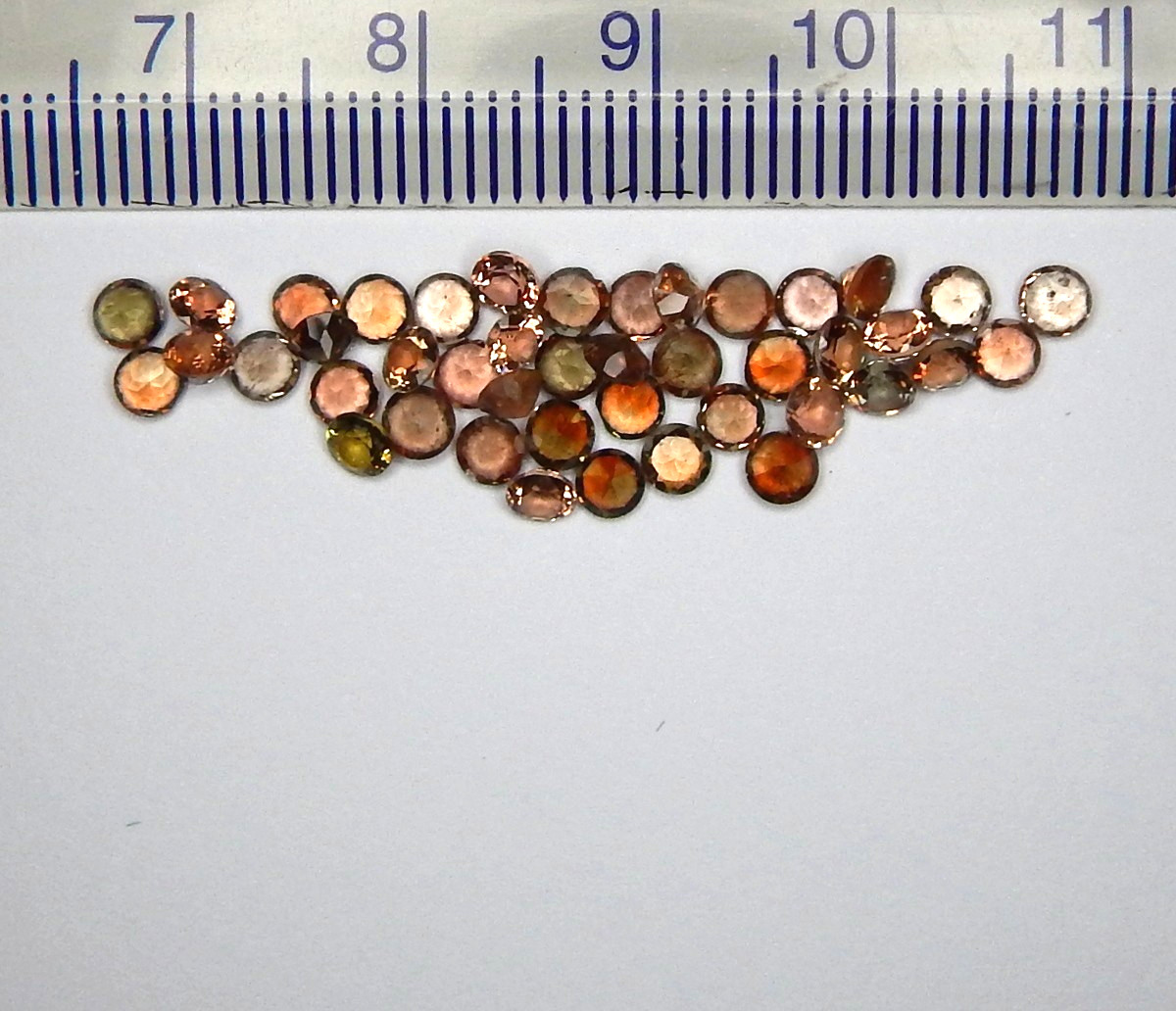 Lot of 10 Andalusite Pleochroic Flash Natural Mined Unheated 3mm Faceted Round