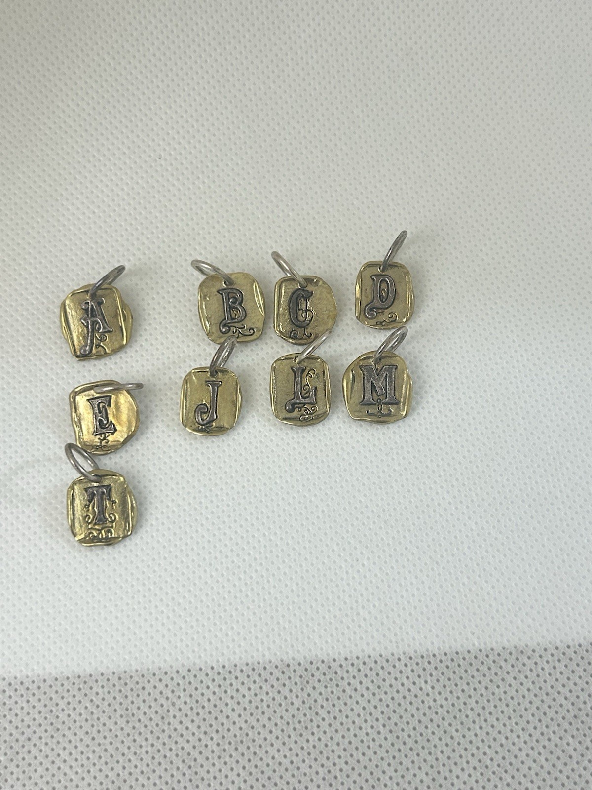 Beautiful Waxing Poetic “Letters” Insignia Pendant / Charm