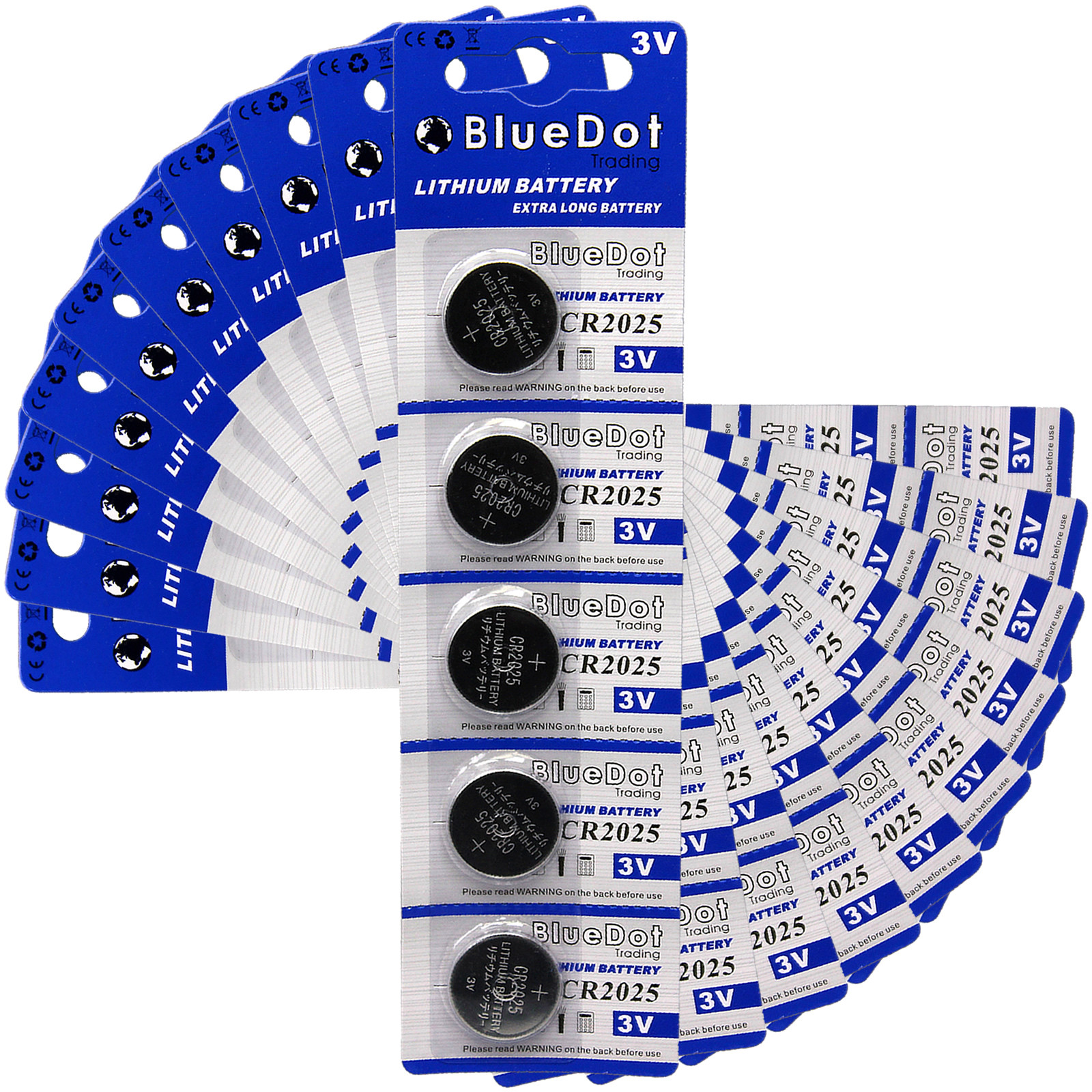 50 CR2025 CR 2025 DL2025 BR 2025 3 Volt Lithium Button Cell Battery USA US Ship