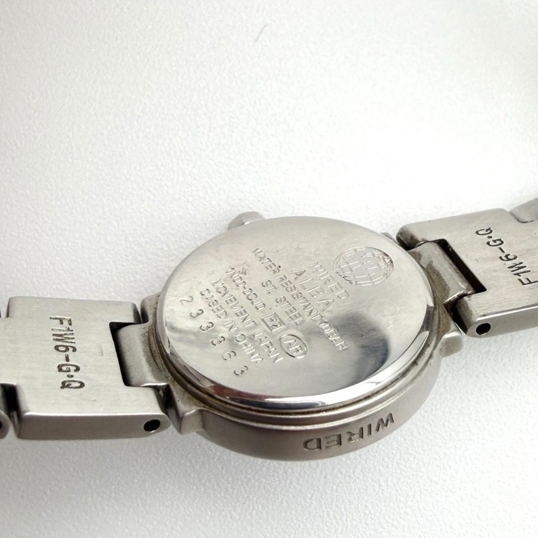 Excellent condition Seiko WIRED watch, new battery, lavender dial, diamond, wome