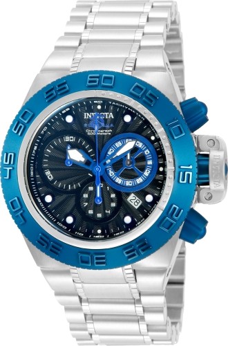 RARE Invicta Men’s Subaqua Noma IV Dark Blue Textured Dial Chronograph SS Watch