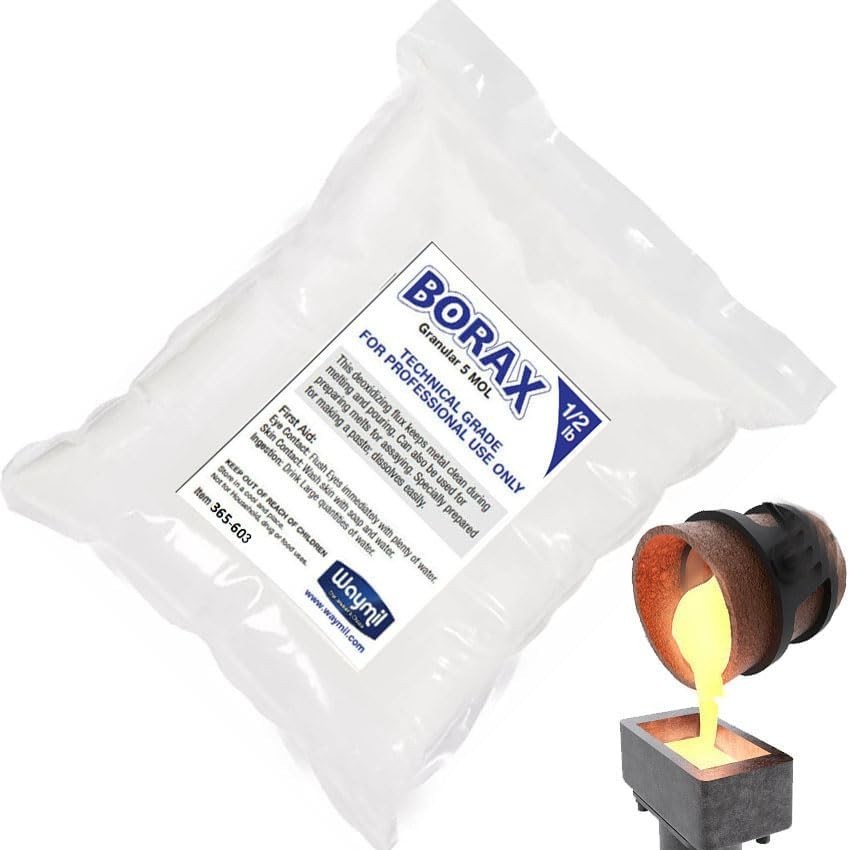 1/2lb Borax Flux for Assaying & Jewelry Melting – Clean Casts Guaranteed